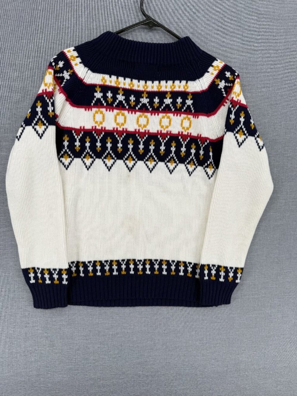 Vintage JC Penney Sweater Mens M Geometric Holiday Crewneck - Picture 3 of 6